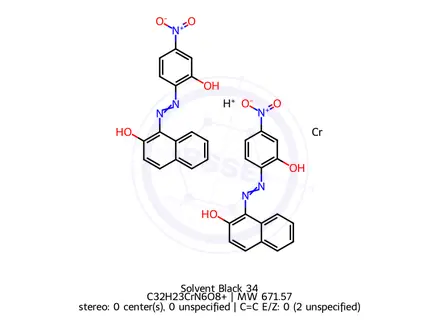 Chemical structure of Solvent Black 34