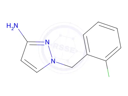 Chemical structure of 1-[(2-Chlorophenyl)methyl]-1H-pyrazol-3-amine