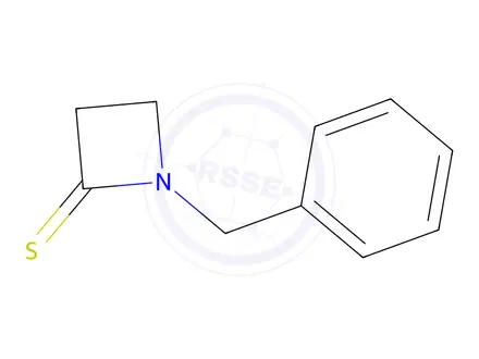 Chemical structure of 2-Azetidinethione, 1-(phenylmethyl)-