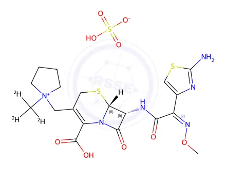 Chemical structure of Cefepime sulfate