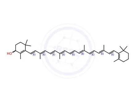 Chemical structure of all-trans-Isocryptoxanthin