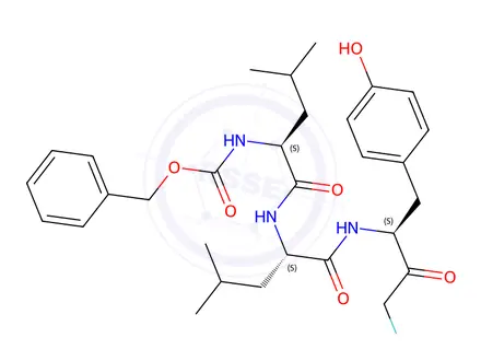 Chemical structure of Calpain Inhibitor IV
