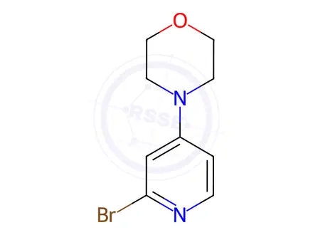 Chemical structure of 4-(2-Bromopyridin-4-yl)morpholine