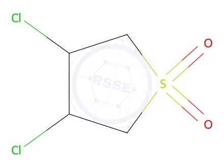Chemical structure of 3,4-dichlorotetrahydrothiophene 1,1-dioxide
