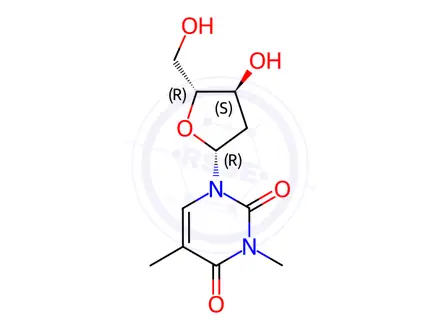 Chemical structure of 3-Methylthymidine