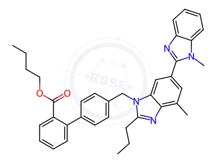 Chemical structure of Telmisartan Impurity 118