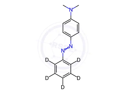Chemical structure of Dimethyl yellow-d5
