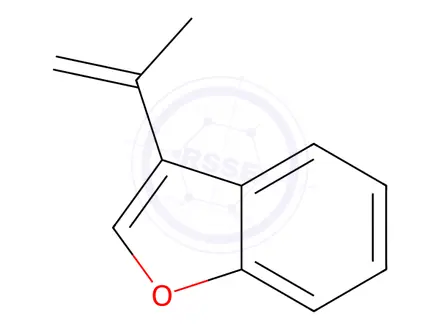 Chemical structure of Benzofuran, 3-(1-methylethenyl)-
