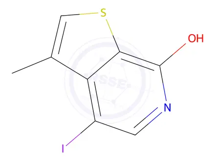 Chemical structure of 4-Iodo-3-methylthieno[2,3-c]pyridin-7-ol