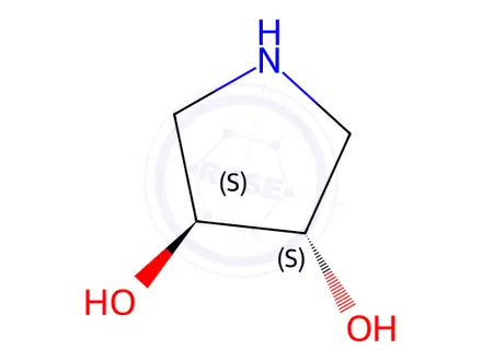 Chemical structure of (3S,4S)-Pyrrolidine-3,4-diol