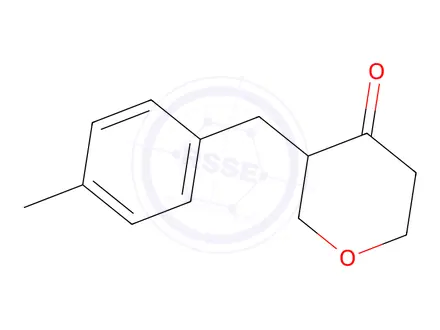 Chemical structure of 3-(4-Methylbenzyl)dihydro-2H-pyran-4(3H)-one