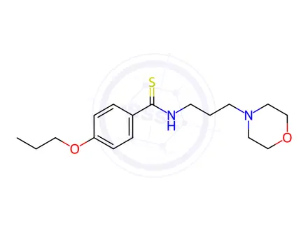 Chemical structure of N-(3-Morpholinopropyl)-p-(propoxy)thiobenzamide