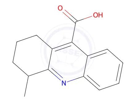 Chemical structure of 4-Methyl-1,2,3,4-tetrahydro-9-acridinecarboxylic acid