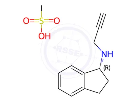 Chemical structure of Rasagiline Mesylate