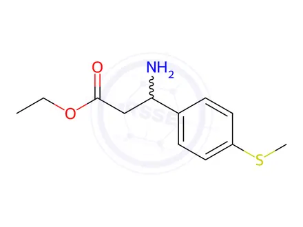 Chemical structure of Ethyl 3-amino-3-(4-(methylthio)phenyl)propanoate