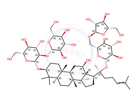 Chemical structure of Ginsenoside Rc