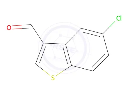 Chemical structure of 5-CHLORO-1-BENZOTHIOPHENE-3-CARBALDEHYDE