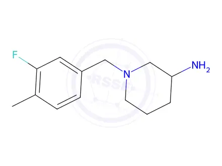 Chemical structure of 1-(3-Fluoro-4-methylbenzyl)piperidin-3-amine