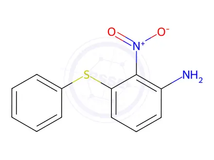 Chemical structure of 2-nitro-3-(phenylsulfanyl)aniline