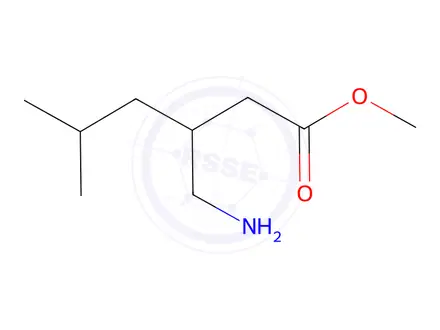 Chemical structure of Methyl 3-(aminomethyl)-5-methylhexanoate