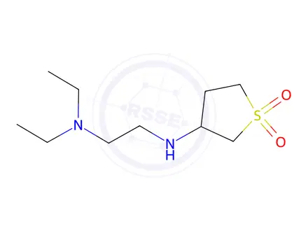Chemical structure of 3-((2-(Diethylamino)ethyl)amino)tetrahydrothiophene 1,1-dioxide
