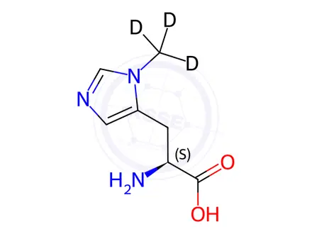 Chemical structure of 3-Methyl-d3-L-histidine