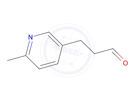 Chemical structure of 3-(6-methylpyridin-3-yl)propanal