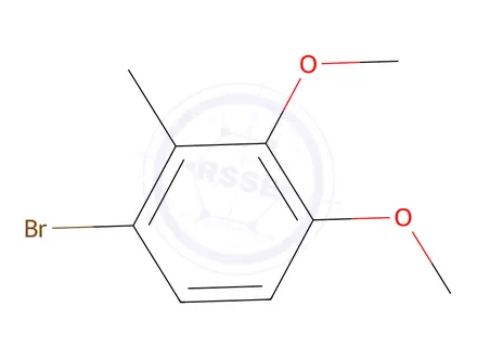 Chemical structure of 1-Bromo-3,4-dimethoxy-2-methylbenzene, 97%