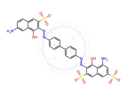 Chemical structure of Direct Blue 2 (Technical Grade)