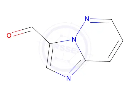 Chemical structure of Imidazo[1,2-b]pyridazine-3-carboxaldehyde (9CI)
