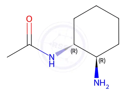 Chemical structure of N-((1R,2R)-2-aminocyclohexyl)acetamide