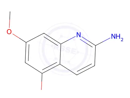 Chemical structure of 5,7-dimethoxyquinolin-2-amine