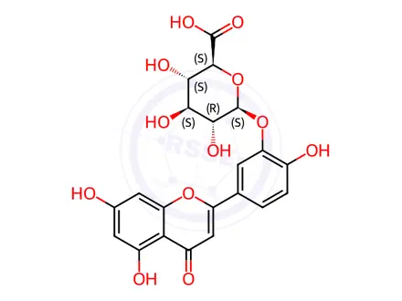 Chemical structure of Luteolin-3'-D-glucuronide