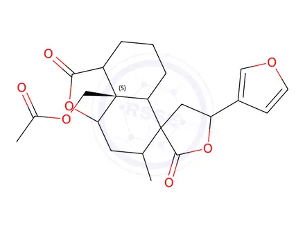 Chemical structure of teuquadrin B