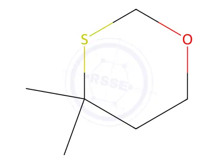 Chemical structure of 1,3-Oxathiane, 4,4-dimethyl-