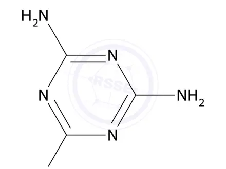 Chemical structure of Melamine (Metformin EP Impurity D)