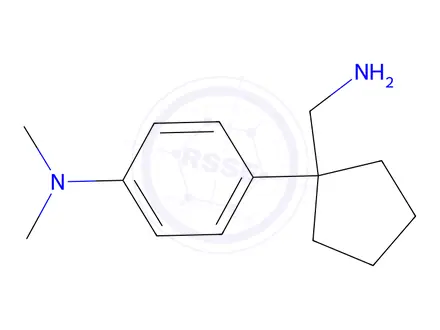 Chemical structure of 4-(1-(Aminomethyl)cyclopentyl)-N,N-dimethylaniline