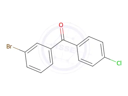 Chemical structure of (3-Bromophenyl)(4-chlorophenyl)methanone