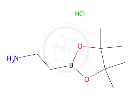 Chemical structure of 2-(4,4,5,5-Tetramethyl-1,3,2-dioxaborolan-2-yl)ethan-1-amine hydrochloride