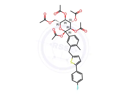 Chemical structure of Canagliflozin Impurity 186