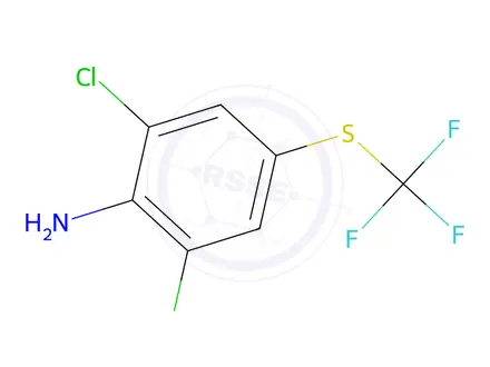 Chemical structure of 2,6-Dichloro-4-((trifluoromethyl)thio)aniline