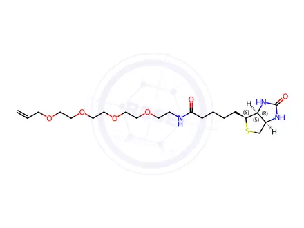 Chemical structure of Biotin-PEG4-allyl