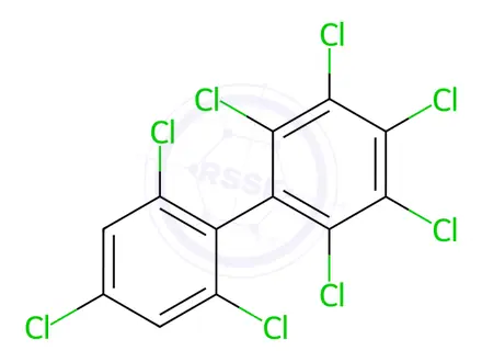 Chemical structure of PCB No. 204