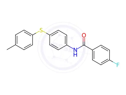Chemical structure of 4-Fluoro-N-(4-(p-tolylthio)phenyl)benzamide