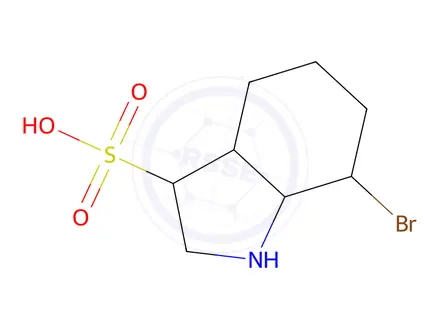 Chemical structure of 7-bromo-1H-indole-3-sulfonic acid