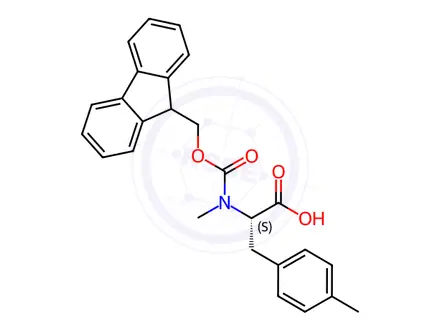 Chemical structure of Fmoc-N-Me-Phe(4-Me)-OH