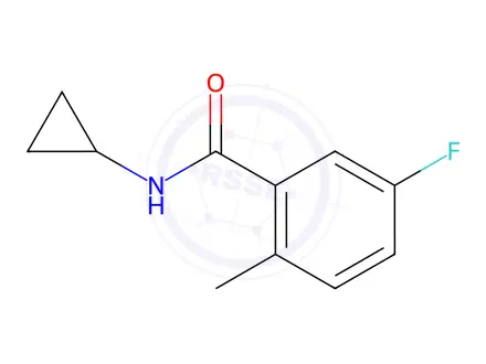 Chemical structure of N-Cyclopropyl-5-fluoro-2-methylbenzamide