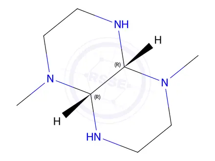 Chemical structure of Pyrazino[2,3-b]pyrazine, decahydro-1,5-dimethyl-, cis-(9CI)