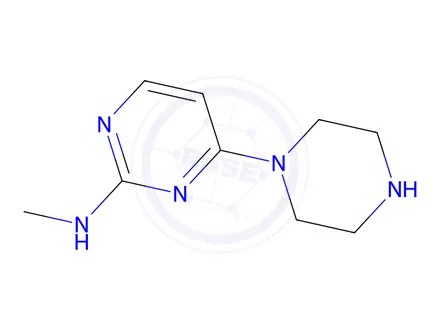 Chemical structure of n-methyl-4-(piperazin-1-yl)pyrimidin-2-amine