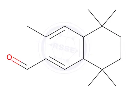 Chemical structure of 3,5,5,8,8-PENTAMETHYL-5,6,7,8-TETRAHYDRO-2-NAPHTHALENECARBOXALDEHYDE